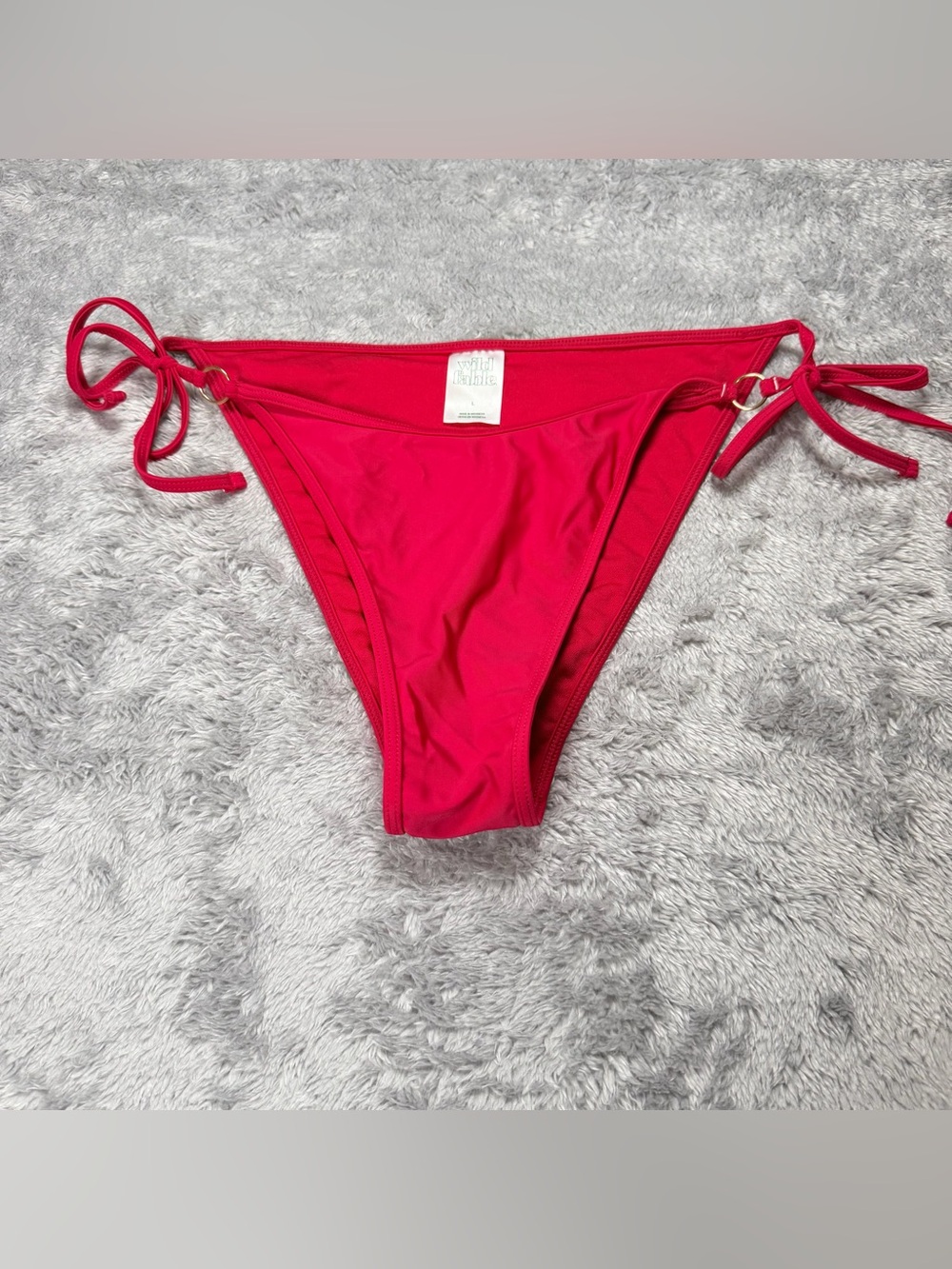 wild fable Red Tie-Side Bikini Bottom 223